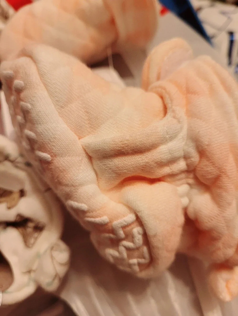 Hudson Baby Quilted Pink & Cream Woodland Non-Skid Slipper Booties, 0-6M, 2 Pair
